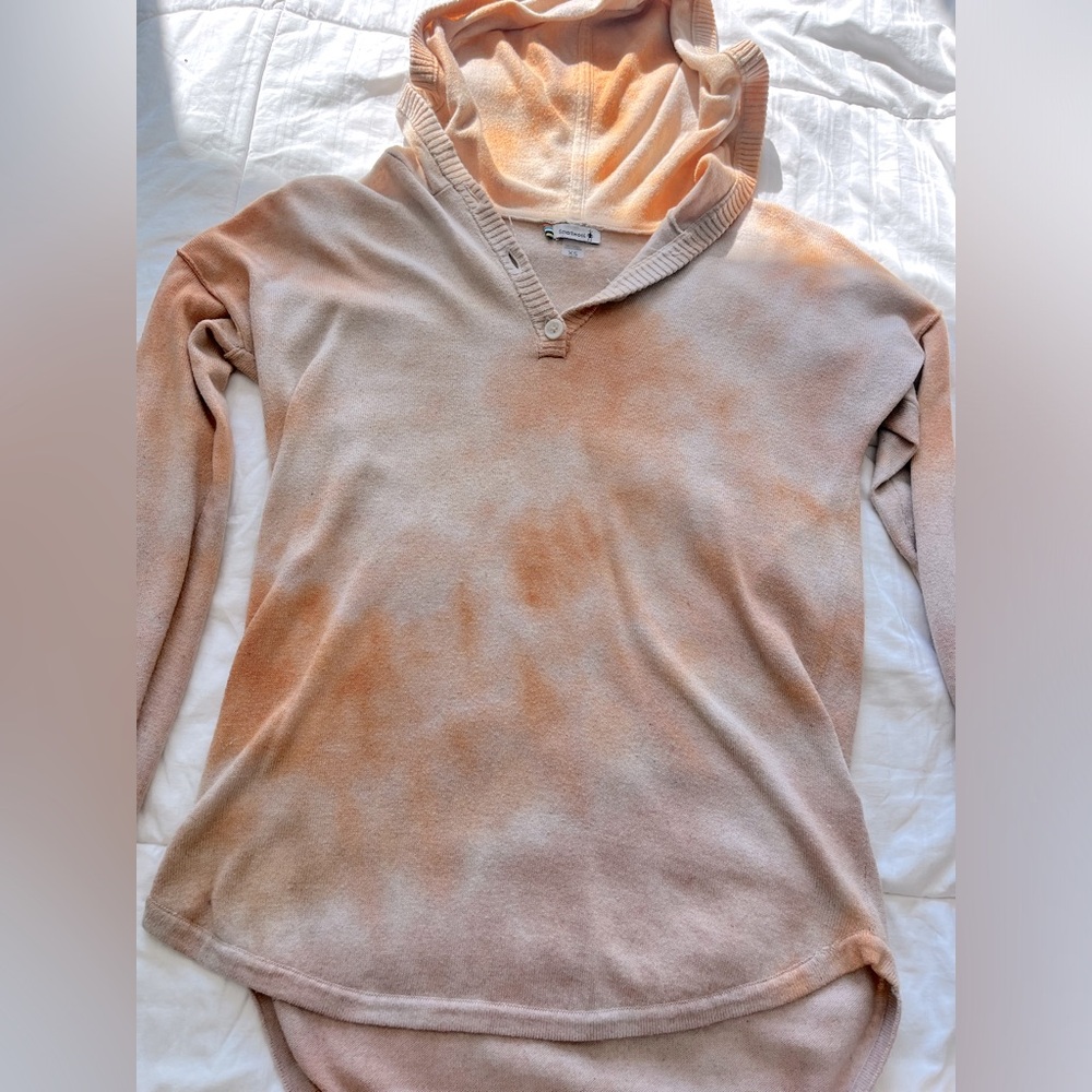 Smartwool Tie Dyed Shadow Pine Hooded Sweater XS